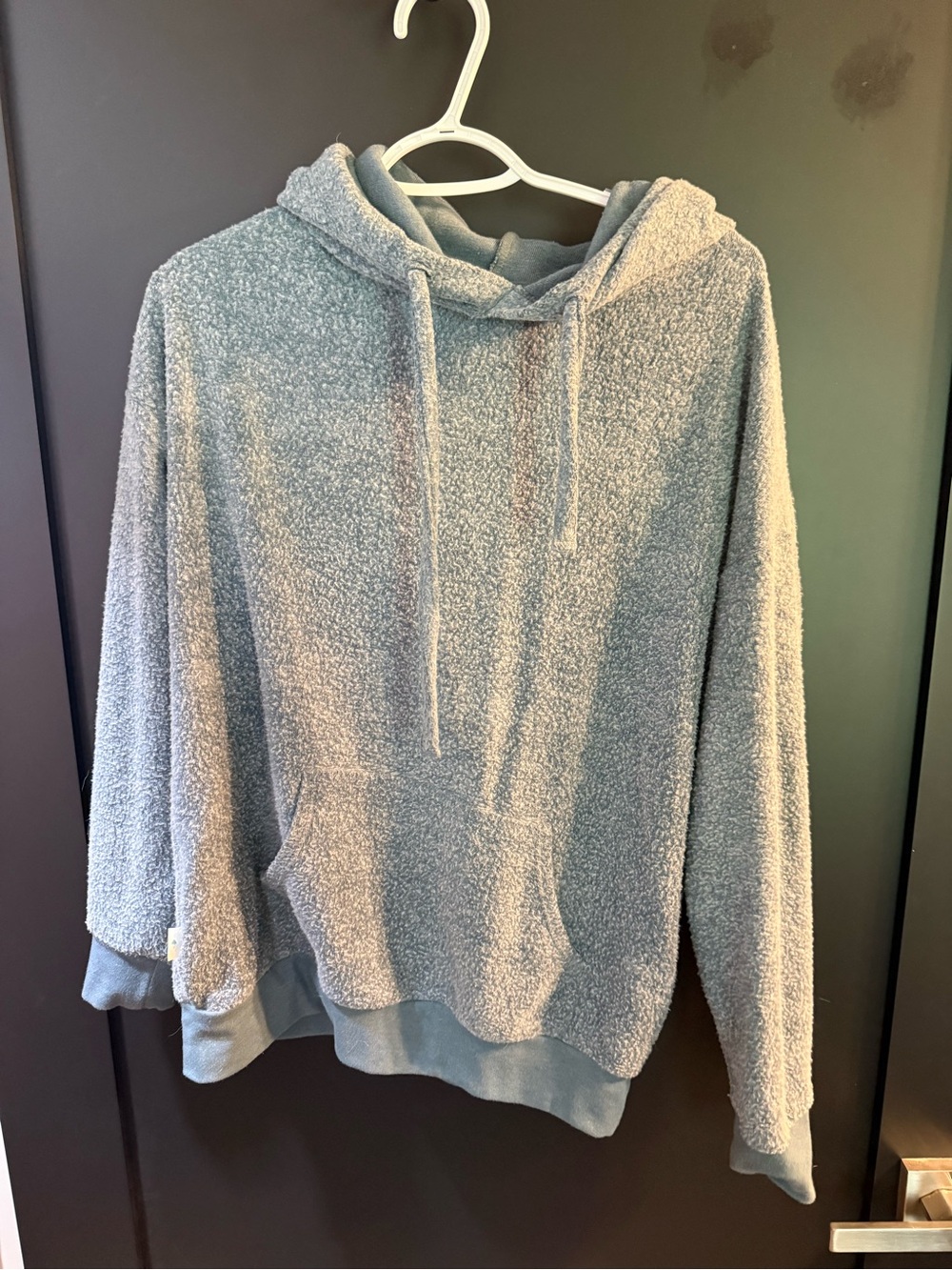 Soft Serve Clothing Dusty Blue Sherpa Pullover Hoodie